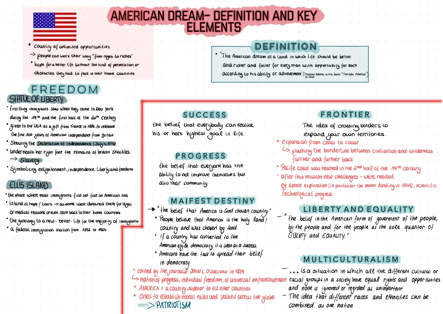 
<p>The American Dream is often referred to as the belief that the United States is a country of unlimited opportunities, where individuals 