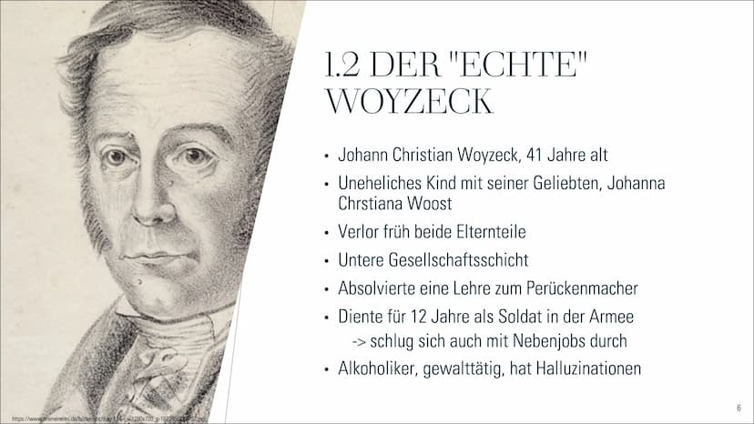 DER
HISTORISCHE
WOYZECK
https://th.bing.com/th/id/R.28df222bfc9a9a5a0184c69b3e1ee821?rik-bR9QF3h7Gy%2fNOA&pid=ImgRaw&r=0&sres=1&sresct=1
1 T