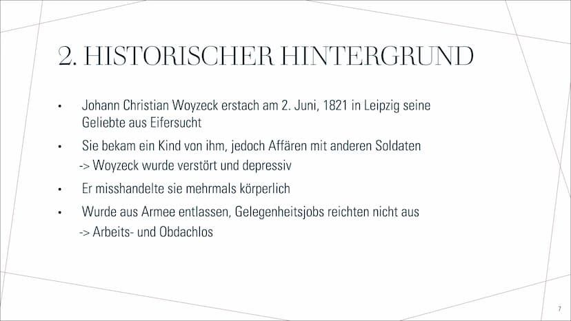 DER
HISTORISCHE
WOYZECK
https://th.bing.com/th/id/R.28df222bfc9a9a5a0184c69b3e1ee821?rik-bR9QF3h7Gy%2fNOA&pid=ImgRaw&r=0&sres=1&sresct=1
1 T