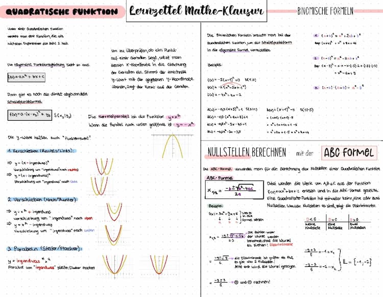 Know Lernzettel Mathe Klausur thumbnail