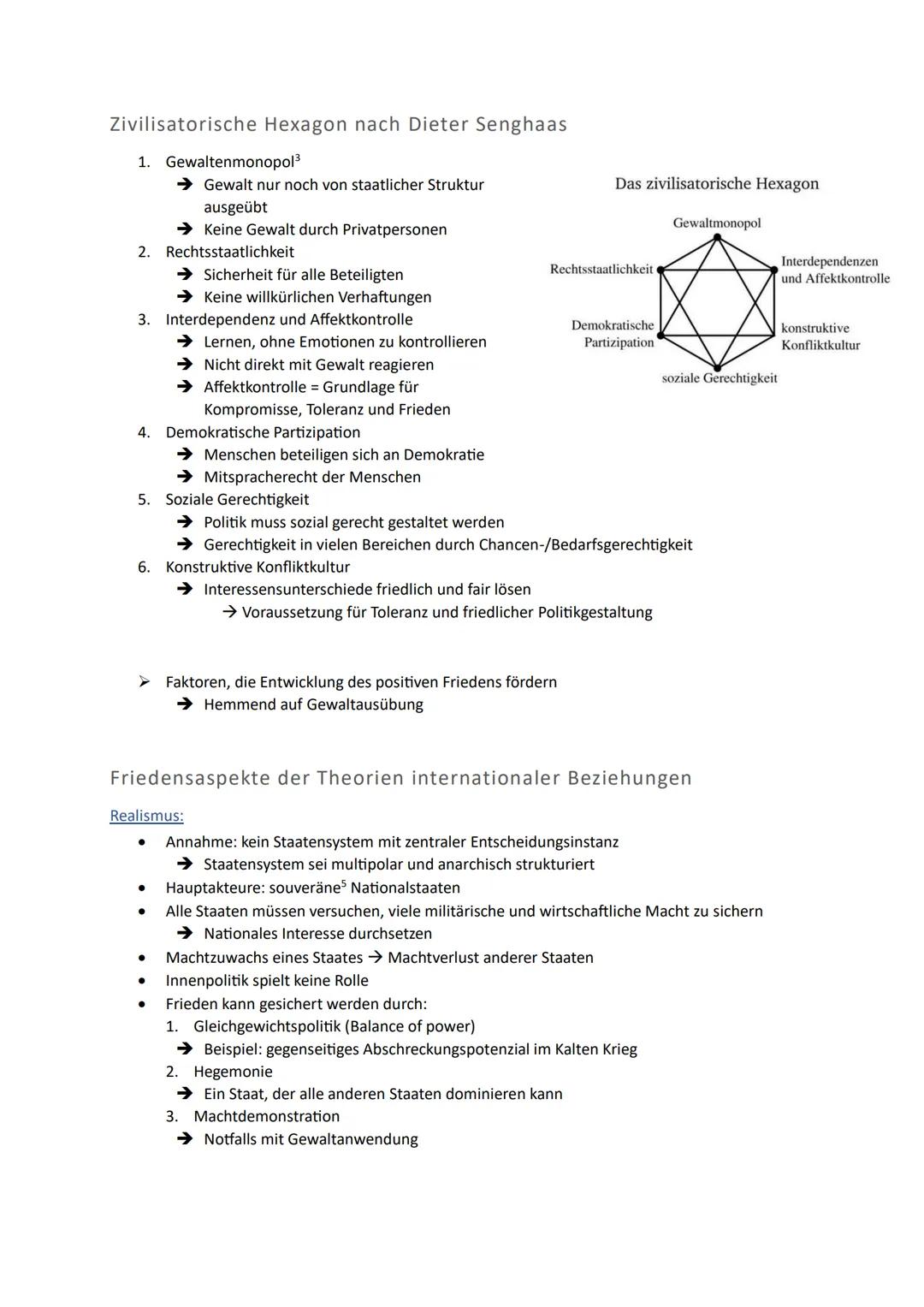 # Globale Strukturen und Prozesse

1. Internationale Friedens- und Sicherheitspolitik
2. Beitrag der UN zur Konfliktbewältigung und Friedens