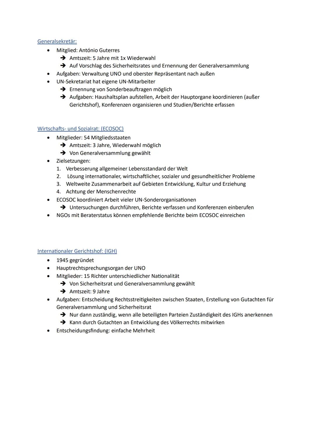 # Globale Strukturen und Prozesse

1. Internationale Friedens- und Sicherheitspolitik
2. Beitrag der UN zur Konfliktbewältigung und Friedens