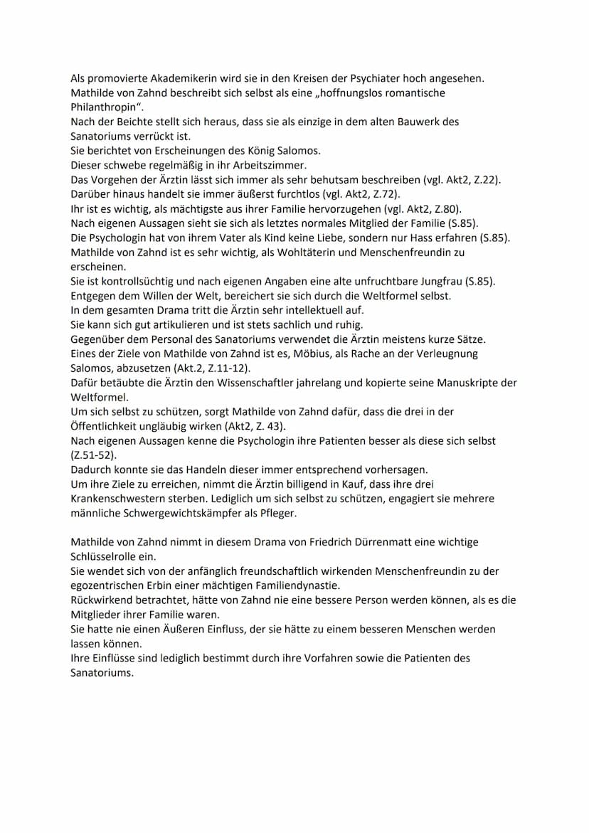 Vorbereitung Charakterisierung:
Einleitungssatz
O ,,Die Physiker"
O Neugefasst 1980
O
O
O
Hauptteil
O Aussehen, Gestalt, Alter Kleidung
O
Fr