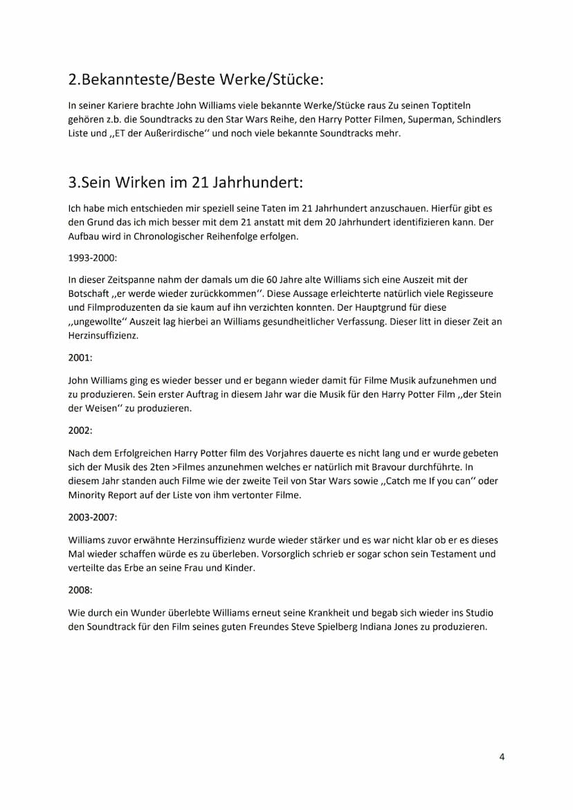 John Williams
Der wohl bekannteste Filmkomponist aller Zeiten.
Hausarbeit
1 Inhaltsverzeichnis:
1. Das Leben des John Williams
2. Bekanntest