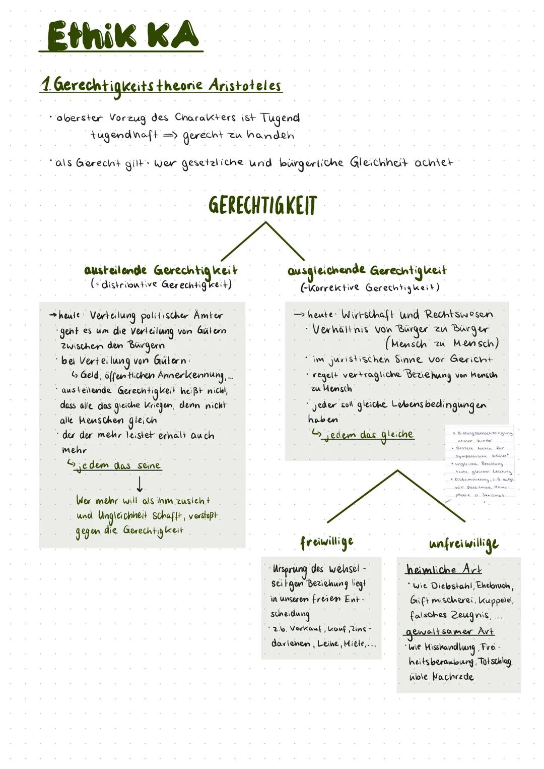 Aristoteles Gerechtigkeits Theorie 