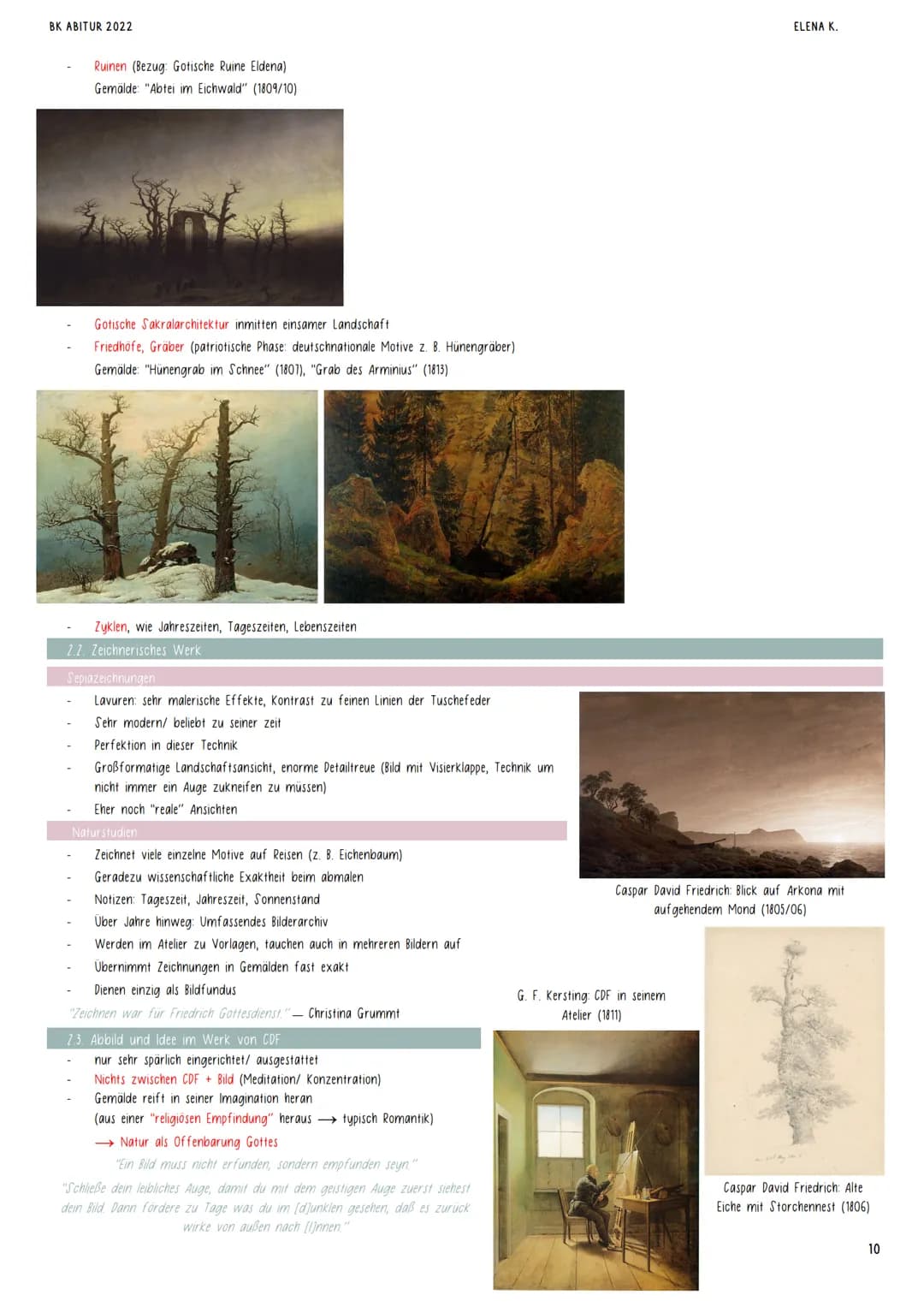BK ABITUR 2022
PAUL CÉZANNE (1839-1906)
1. ABBILD UND IDEE (DIE "REALISATIONEN")
1.1. Der Aspekt der Farbe in Cézannes Gemälden
D Das Licht 