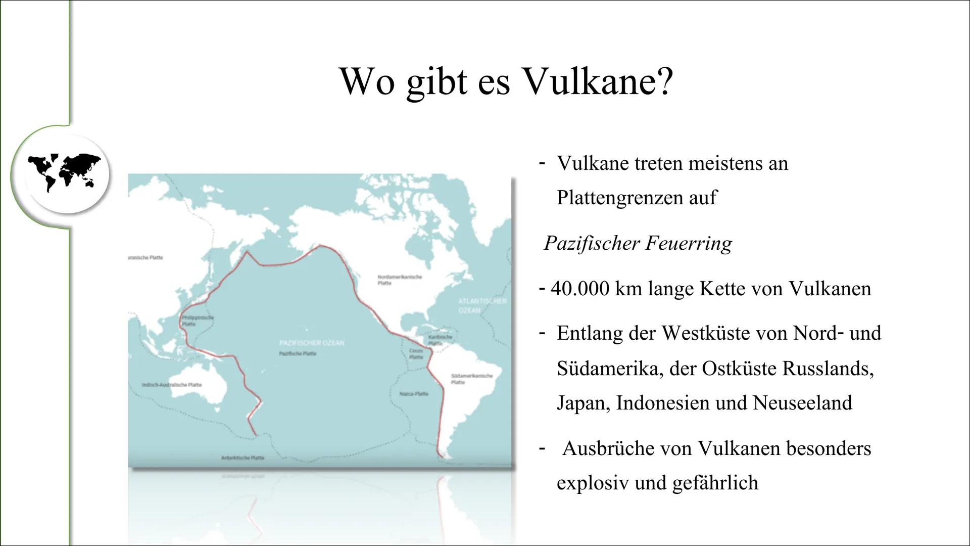 # Vulkane Vulkane

Enstehung von Vulkanen 1. Möglichkeit

Entstehung von Vulkanen 2. Möglichkeit

Wo gibt es Vulkane?

Folgen von Vulkanausb