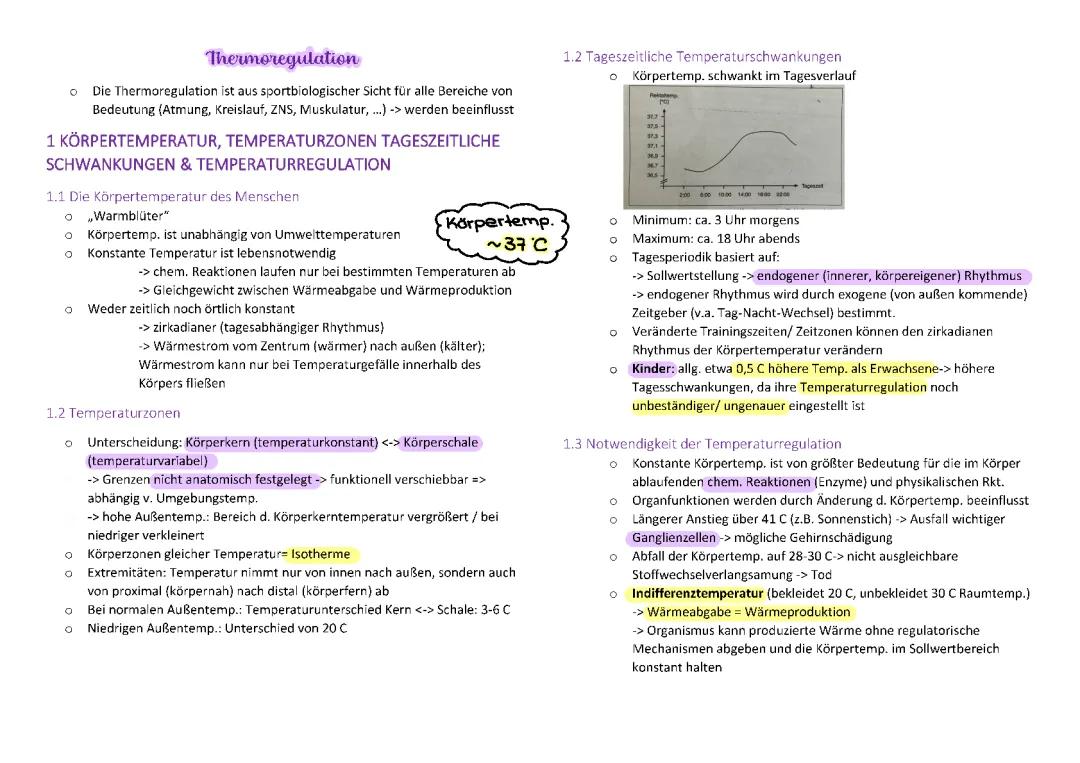 Thermoregulation 