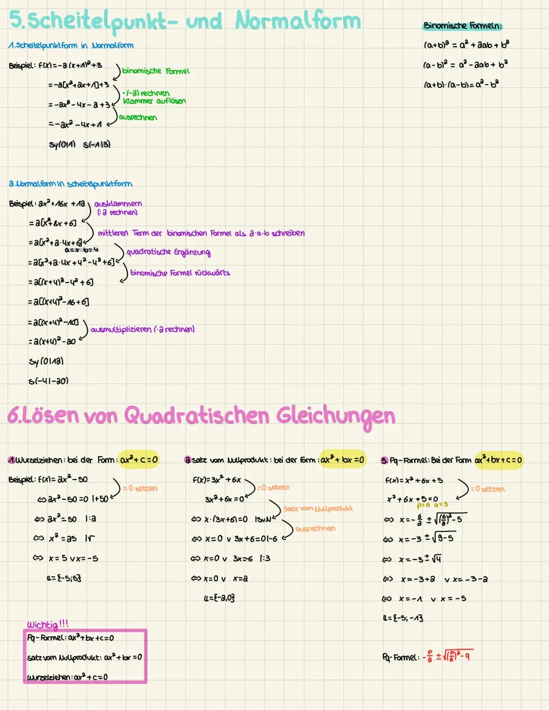 1.Funktionen
Definition: Eine Funktion ist eine Zuordnung bei der jedem x-Wert genau einem Y-Wert zugeordnet wird.
eindeutige Zuordnung:
Jed