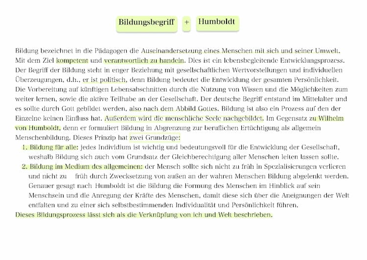 Know Bildungsbegriff + Humboldt (ausführlich) thumbnail