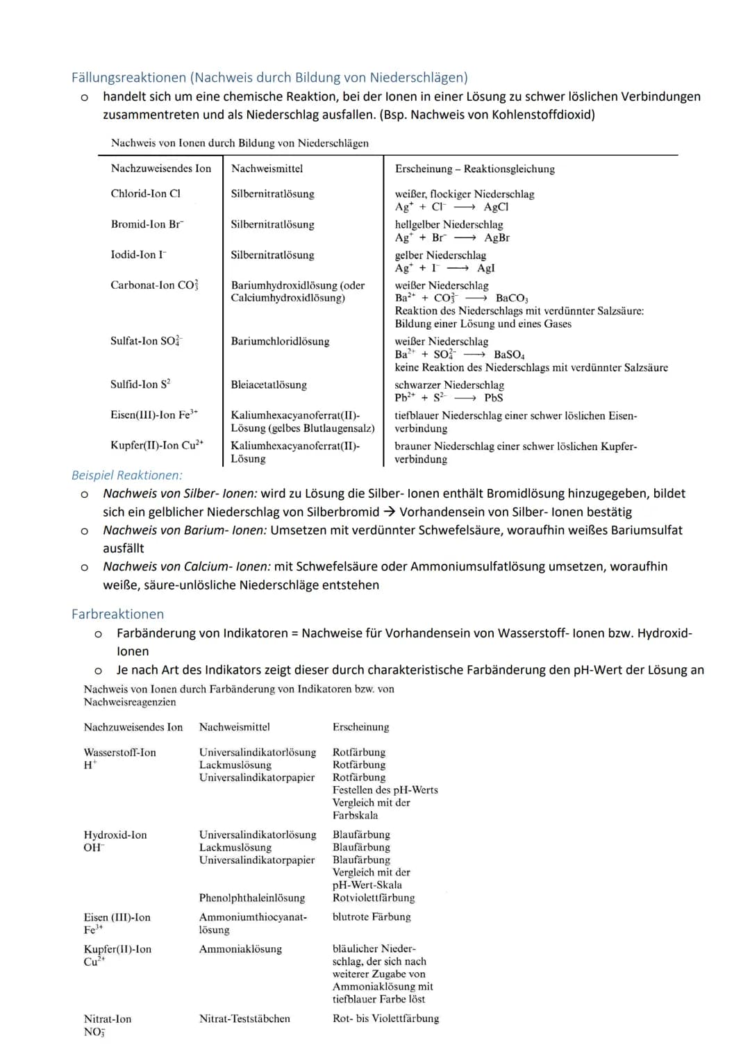 Den Stoffen analytisch auf der Spur
Analyse
Def.: Ermittlung der Zusammensetzung von Stoffen, Qualitative und quantitative Analyse werden un