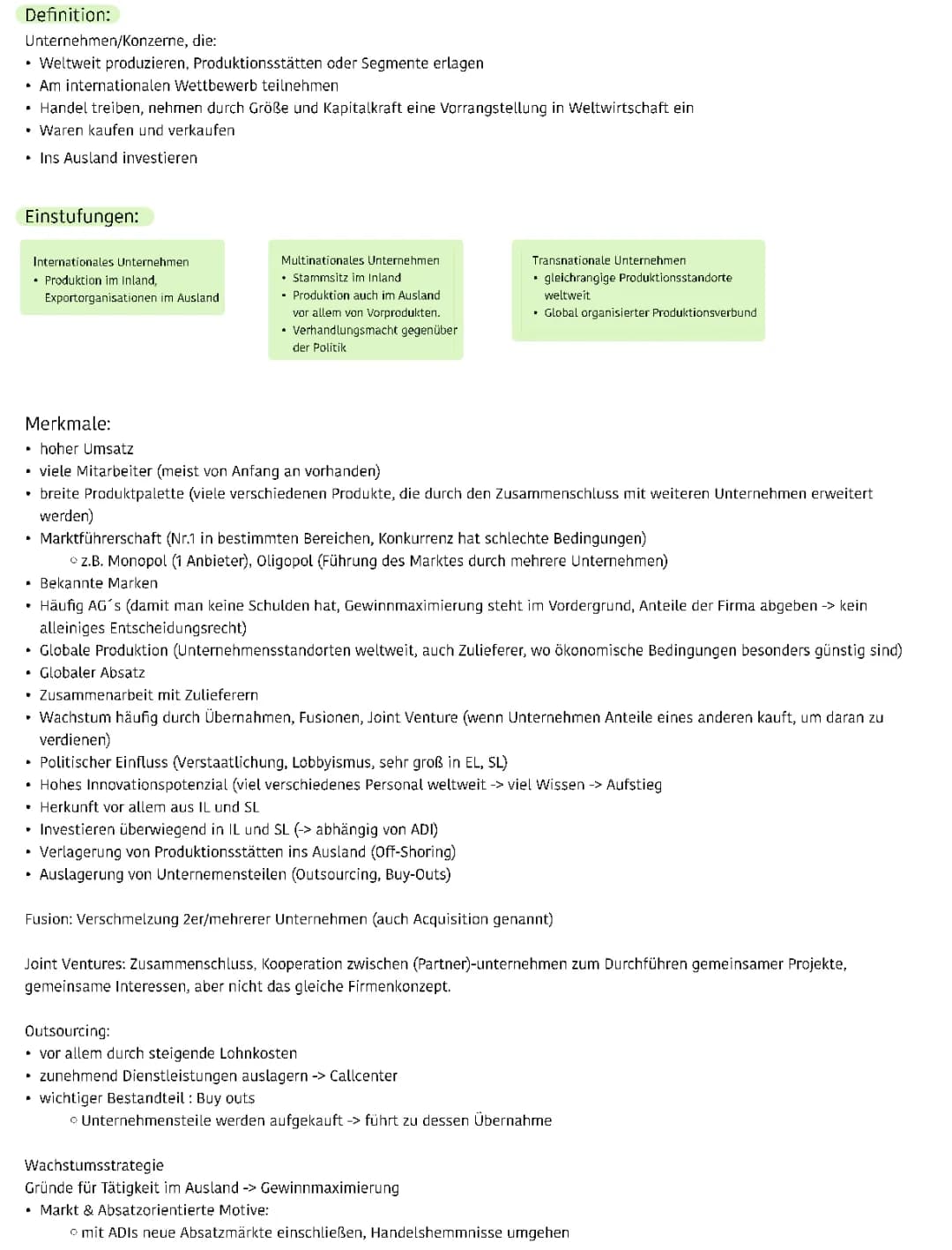 Global Player und multinationale Unternehmen: Definition, Merkmale und Beispiele