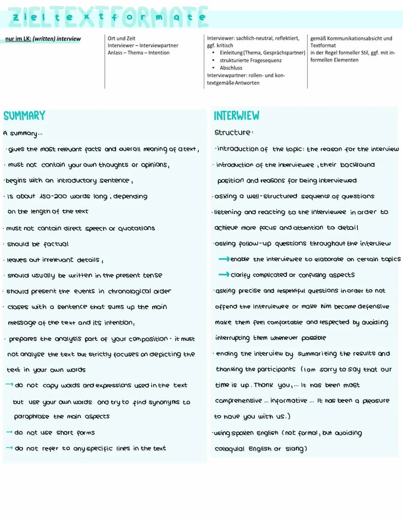 ZIELTEXTFORMAFE
COMMENT/ARGUMENTATIVE TEXT
>introduction:
intodruce the topic
• make some intoductory remarks in which you raise a question,