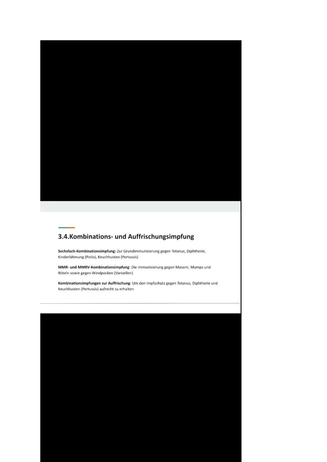 3.Die Verschiedenen Arten von Impfungen
Passive
Immunisierung
Isolierung
Antidreer
Isolierung
Injektion des Impfserums Antikörper
3.2.Die pa