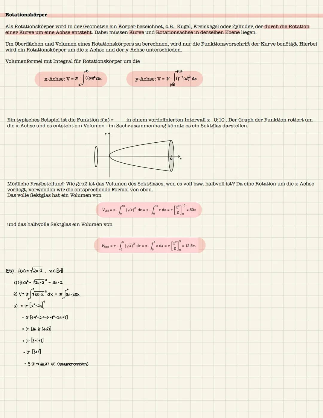 Das Integral und orientierter Flächeninhalt
Definition:
Eine Funktion f heißt integrierbar im Intervall [a;b], wenn die Annäherung durch Rec