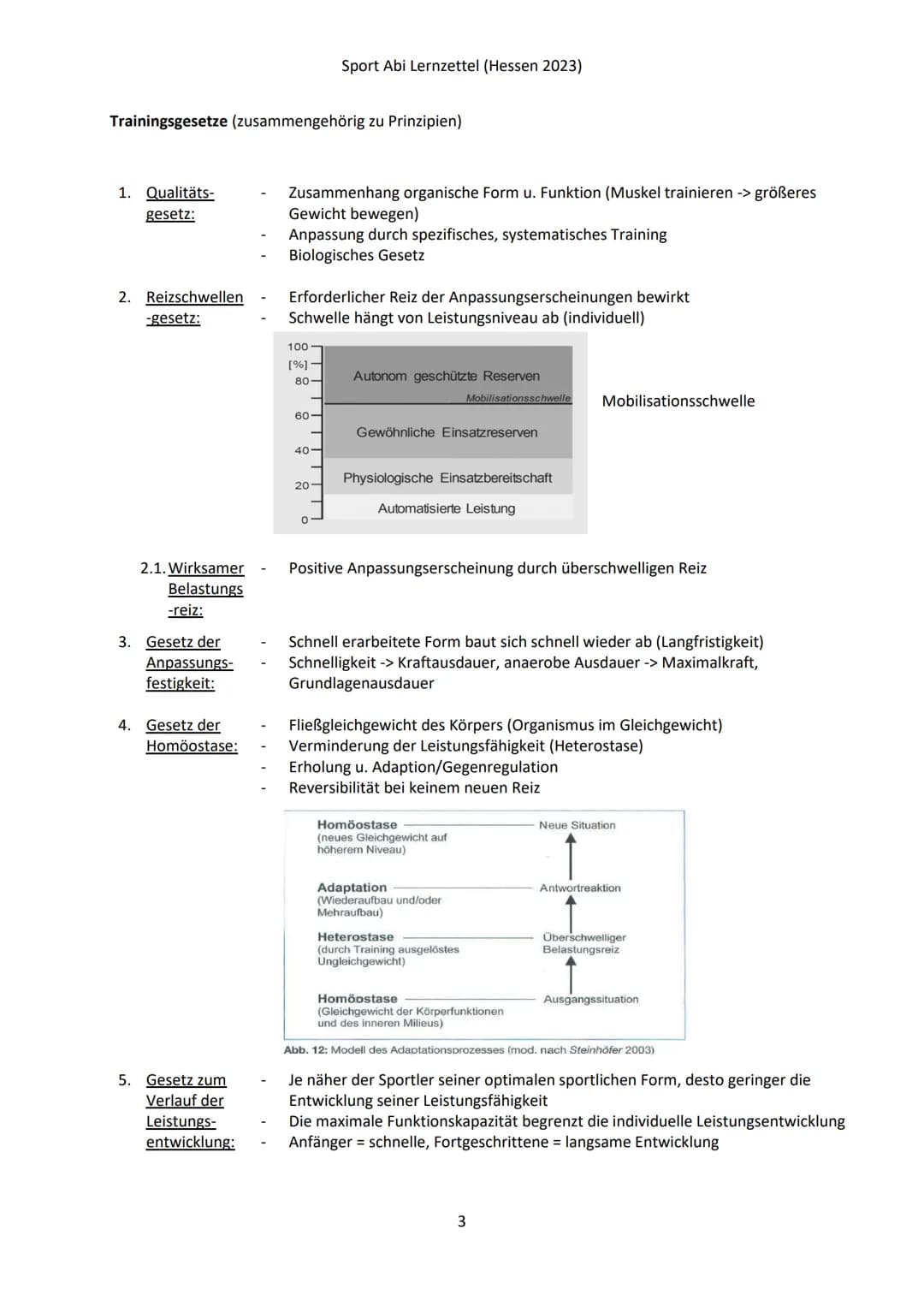 Sport Abitur: Aufgaben, Lösungen und Trainingslehre für dich!