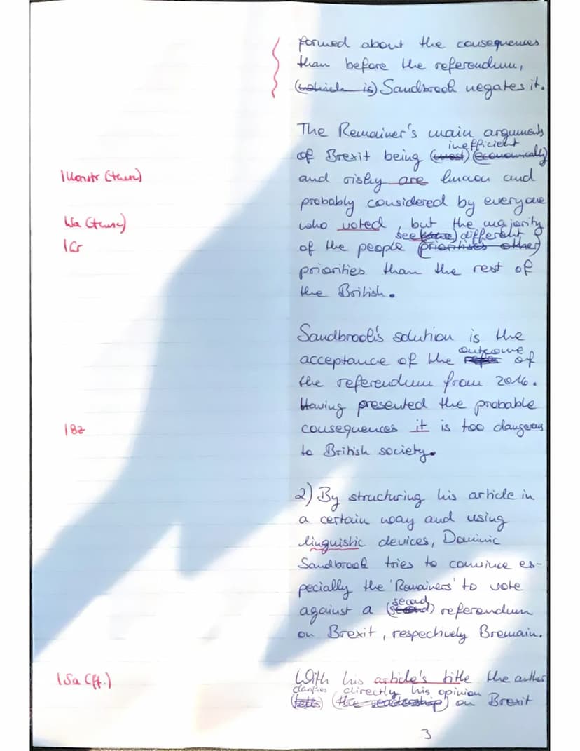 LK Englisch Q2 (
10th March, 2022
Vorabiturklausur
Vorabitur: Vorschlag 1
Thema: Modern Britain
Teil A: Schreiben und Leseverstehen (integri