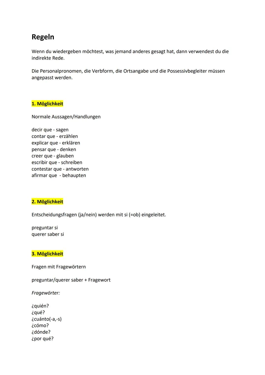 El estilo indirecto
Direkte Rede
Victoria: "Hay un montón de gente."
Rafa: "¿Qué hora es?"
Rafa: "Tengo que cruzar la avenida."
Voluntario: 
