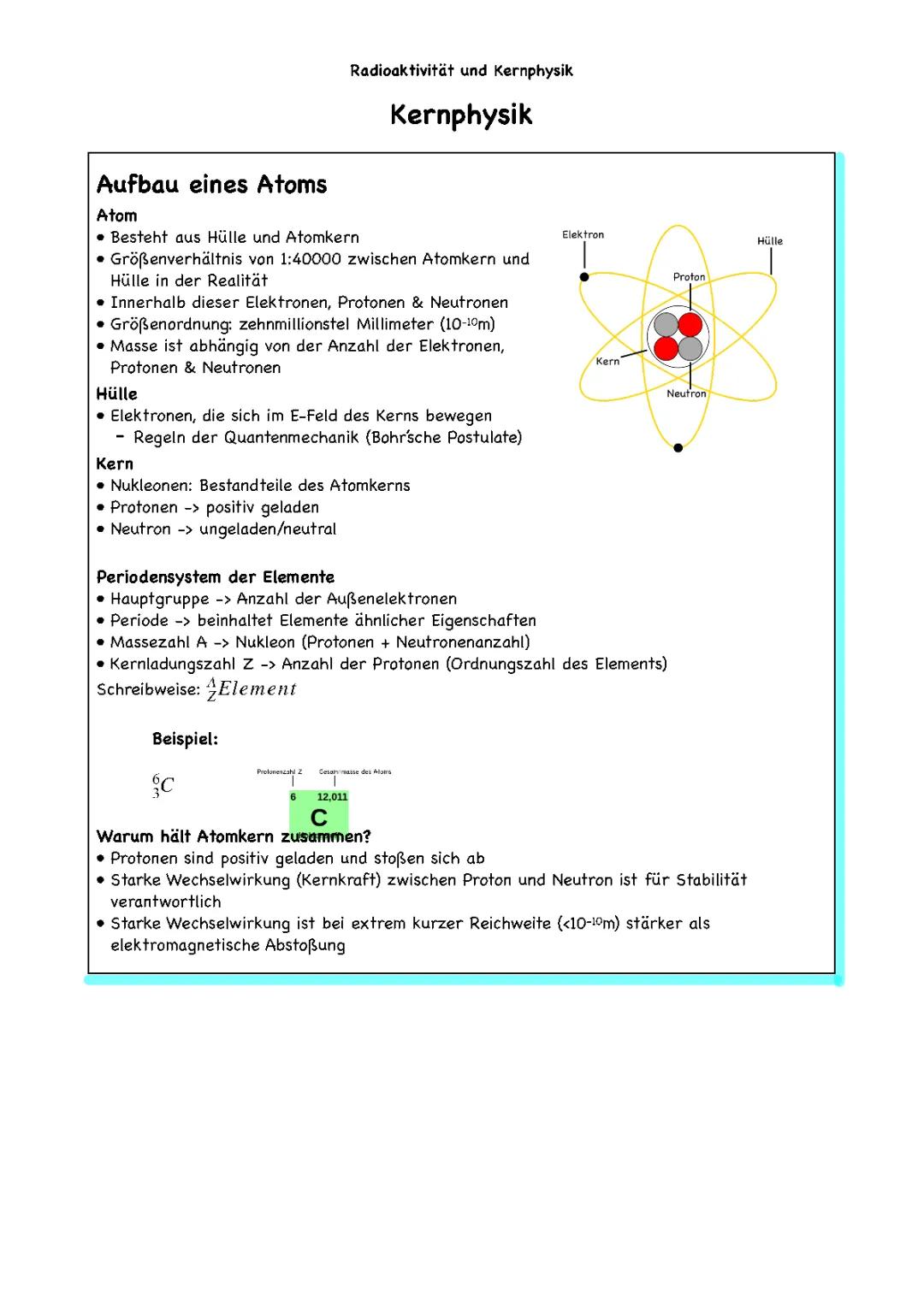 Einfach erklärt: Atome und ihre Bausteine - Protonen, Neutronen, Elektronen & Strahlung