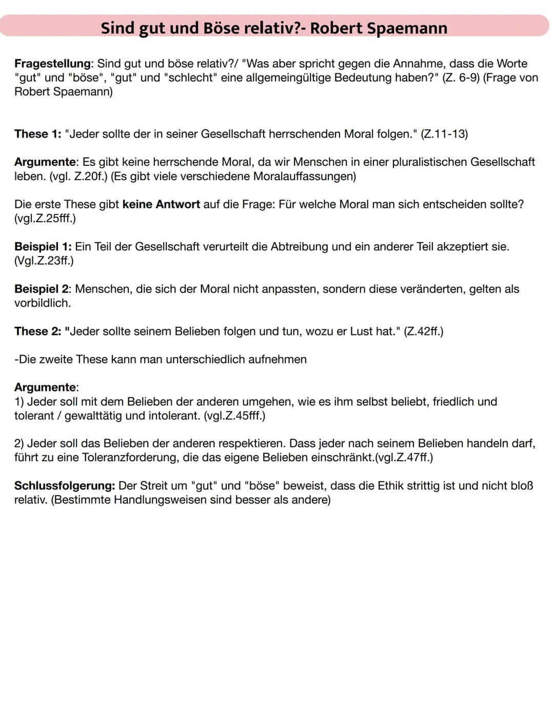 82
FRAGEN DER MORAL UND ETHIK
Gibt es universale Werte?
M1 Robert Spaemann:
Sind gut und böse relativ?
unstellbad
veränder
bar
Robert Spaema