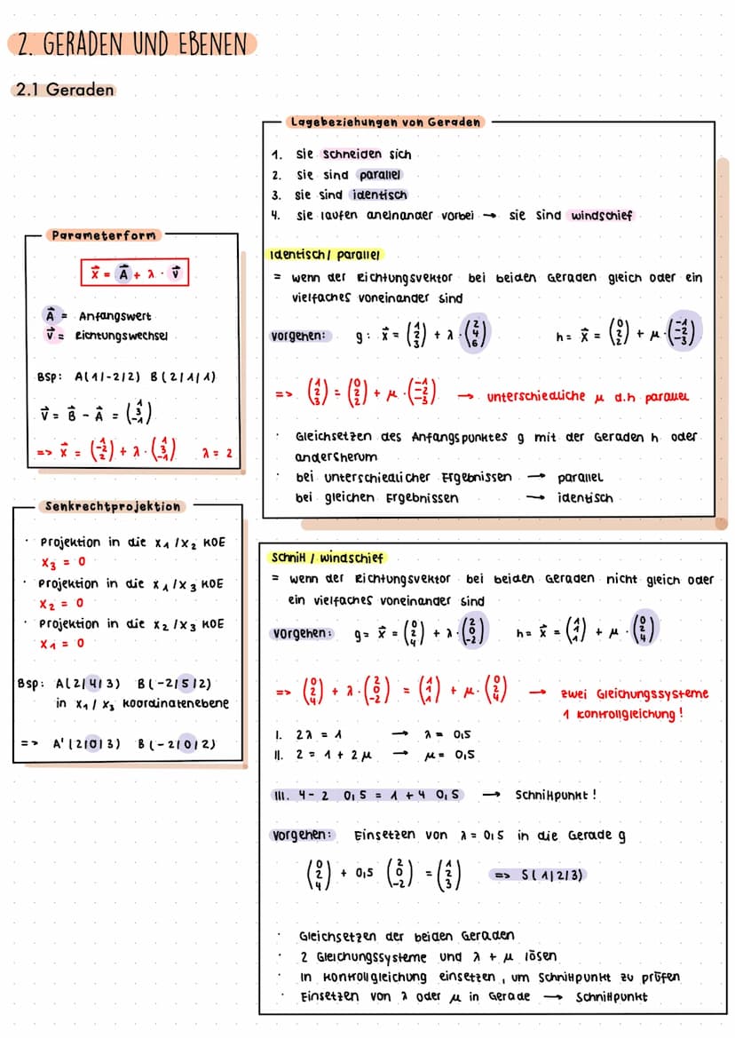 J. VEKTOREN
1.1 Rechnen mit Vektoren
Addition und Substraktion.
a₁ + b₁
az + b2
03 + b3
a + 6
M =
-
-
Mittelpunkt einer Strecke.
Mathe Abitu