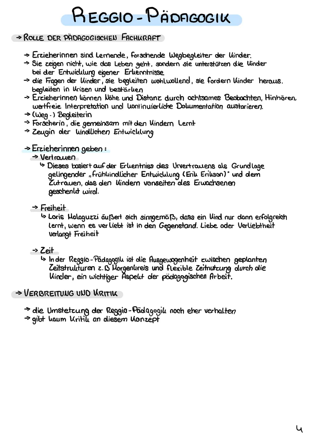 REGGIO-PÄDAGOGIK
→ METHODISCH - DIDAKTISCHER ANBATZ
Projektarbeit vereinen sich unterschiedlichste Formen der Aktivität:
Darstellen der pers