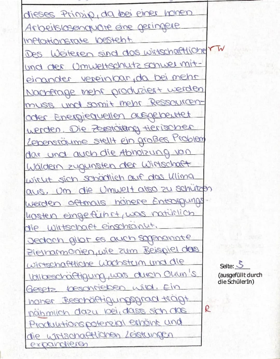 Sozialwissenschaften Q1 GK
1. Klausur
19.10.2023
Name:
Postwachstumsökonomie: Schluss mit Wachstum Wachstum Wachstum Spiegelt seine
Menung
I