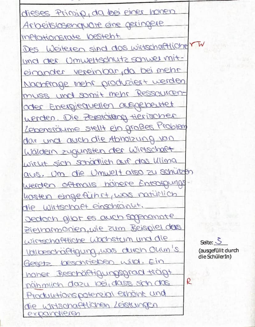 Sozialwissenschaften Q1 GK
1. Klausur
19.10.2023
Name:
Postwachstumsökonomie: Schluss mit Wachstum Wachstum Wachstum Spiegelt seine
Menung
I