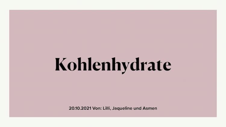 Know Kohlenhydrate thumbnail