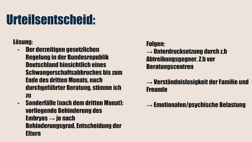Ethische Urteilsbildung
BODY
MY CHOICE
Religion GK: Minnert
Lena Hauptmann Gliederung:
Problemdefinition
Situationsanalyse
• Verhaltensalter
