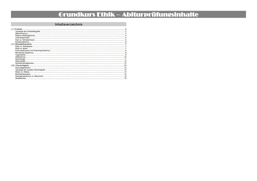 Ethik und Philosophie Abitur: Aufgaben, Themen und Beispielklausuren