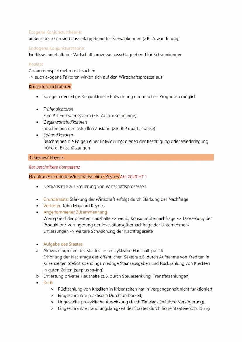 2. Thema „Wirtschaft" (Inhaltsfeld 4)
Sieben Kompetenzen:
1. Legitimation staatlichen Handelns im Bereich der Wirtschaftspolitik
2. Zielgröß