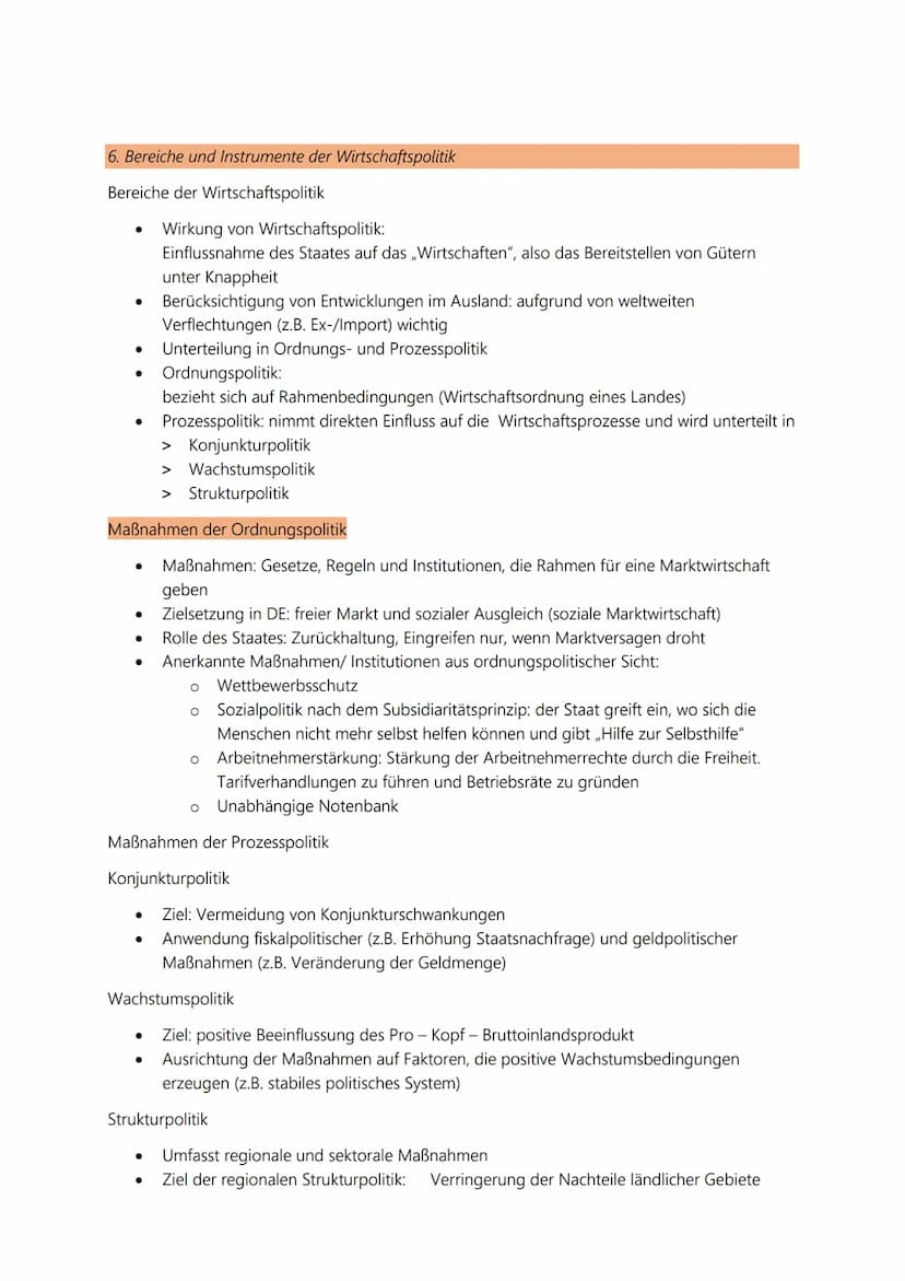 2. Thema „Wirtschaft" (Inhaltsfeld 4)
Sieben Kompetenzen:
1. Legitimation staatlichen Handelns im Bereich der Wirtschaftspolitik
2. Zielgröß