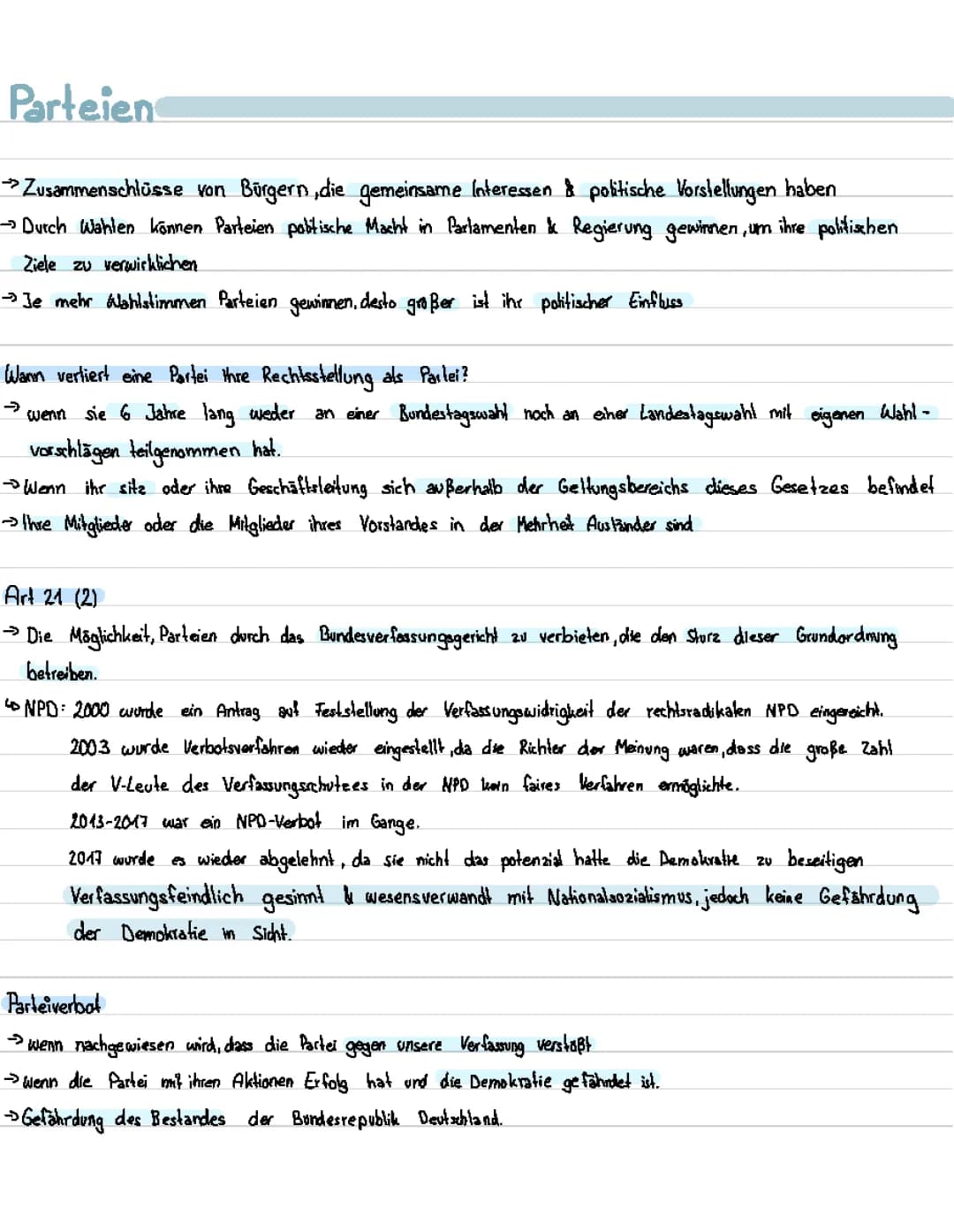 Parteien 