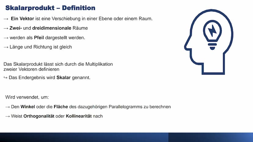 SKALARPRODUKT
Sasia El Bani
12c
PL - Mathematik GLIEDERUNG
1. Skalarprodukt
1.1 Skalarprodukt - Definition
1.2 Skalarprodukt - Formeln
1.3 S