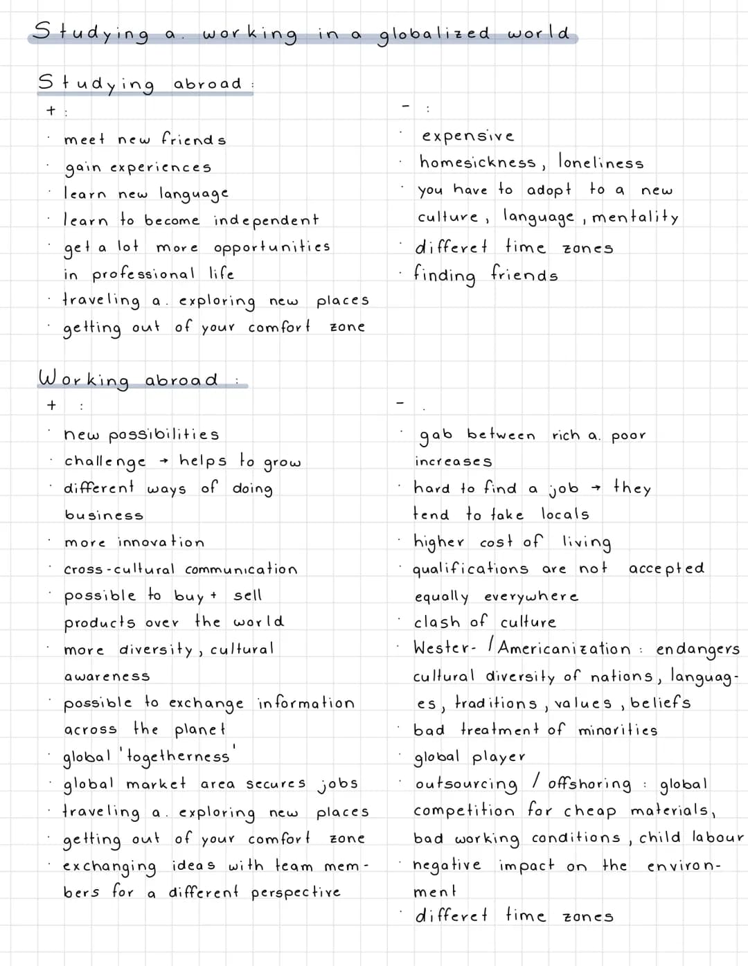 
<h2 id="globalizationandstudyingabroadvsworkingabroad">Globalization and Studying Abroad vs. Working Abroad</h2>
<p>Studying abroad offers 