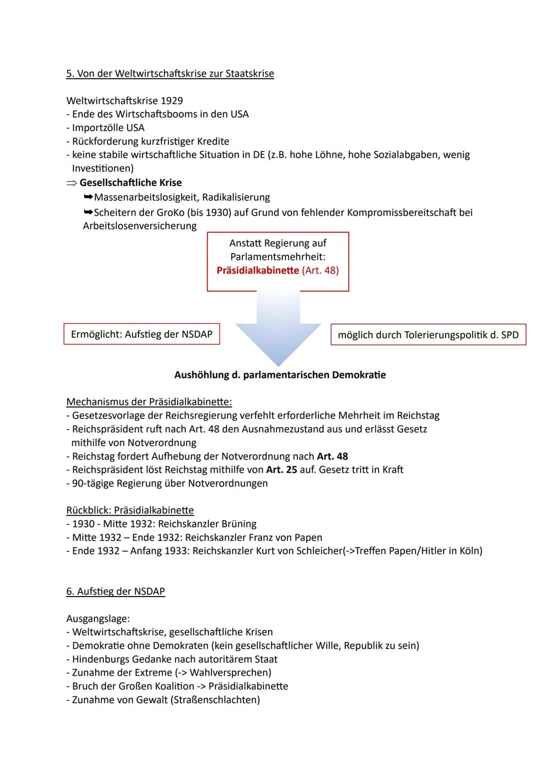 Geschichte Klausur
1. Weimarer Republik: Demokratie ohne Demokraten?
1. Vertrag von Versailles (Juni 1919)
- territoriale Bestimmungen: Gebi
