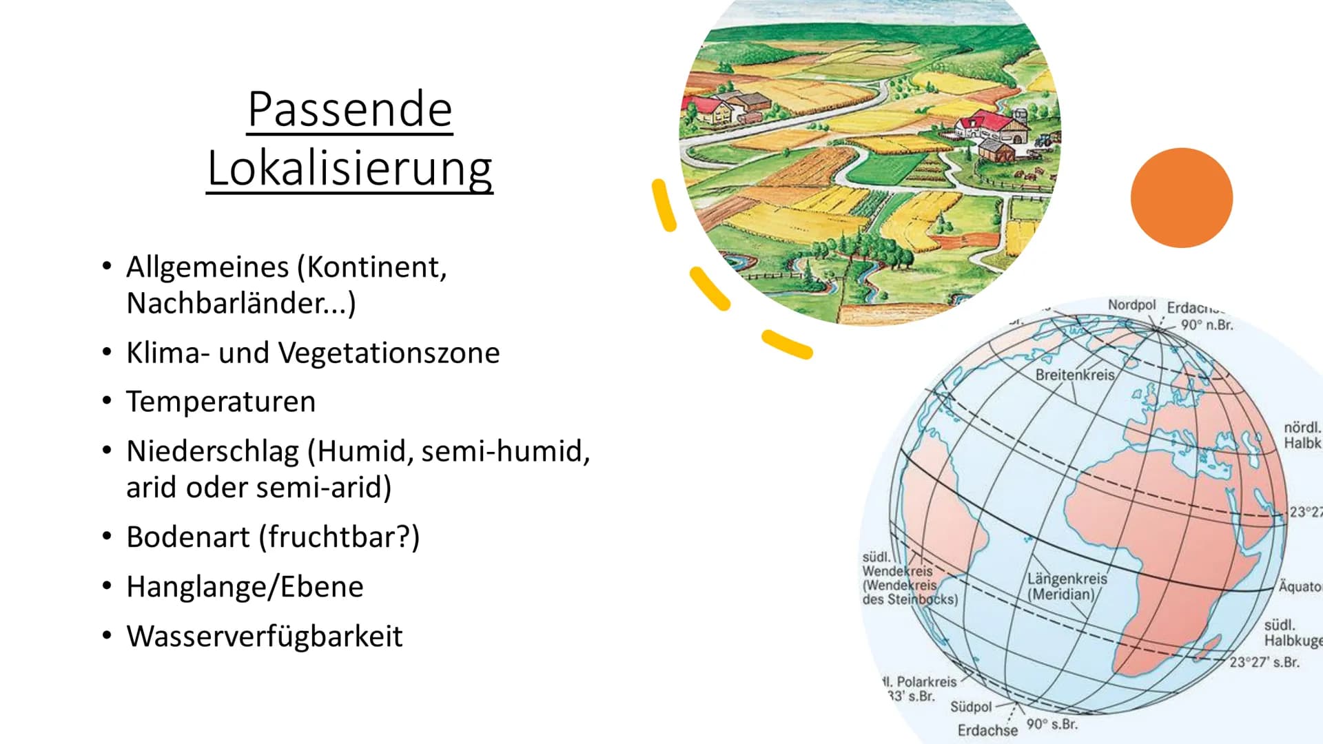 Landwirtschaft
Erdkunde-LK Inhaltsverzeichnis
●
Fachbegriffe, Klimazonen
• Passende Lokalisierung
• Landwirtschaft (Tropen und gemäßigten Zo