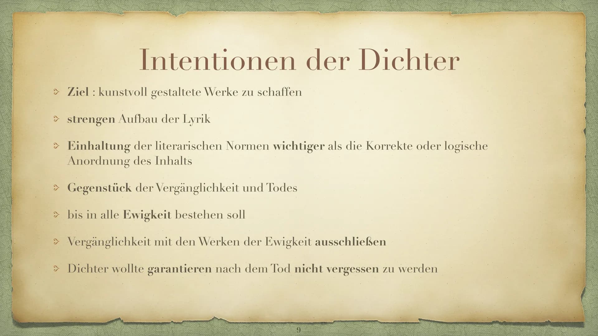 Die Epoche Barock
Ein Zeitalter der Gegensätzen, Inhaltsverzeichnis
Was versteht man unter Barock?- Folie 3
> Historischer Hintergrund -Foli