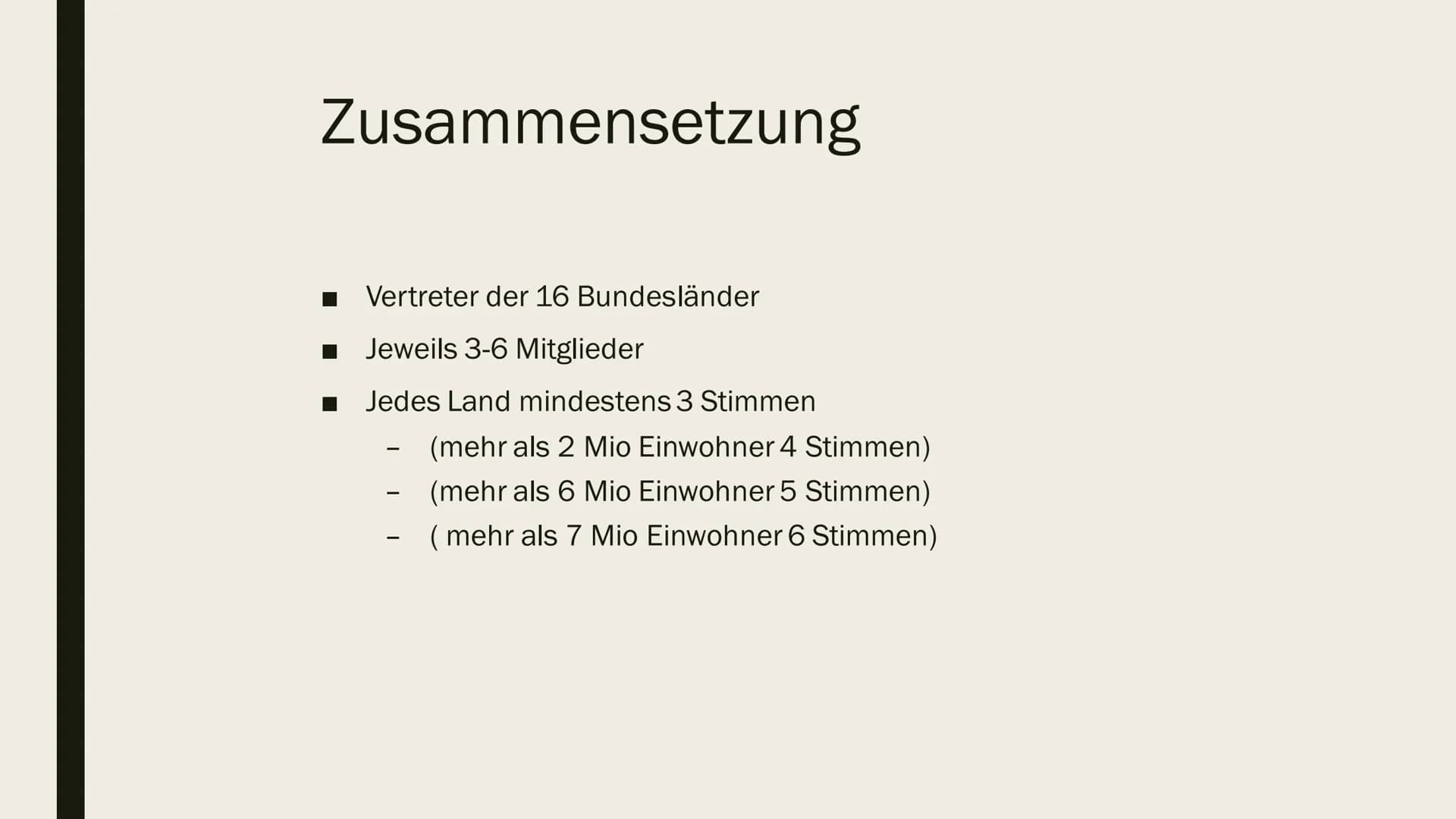 PONDREX
BUNDESRAT
WOMEOWN
ERES. Gliederung
- Definition
- Allgemein
- Zusammensetzung
- Aufagaben
- Plenarsitzungen
- Die Länder im Bundesra
