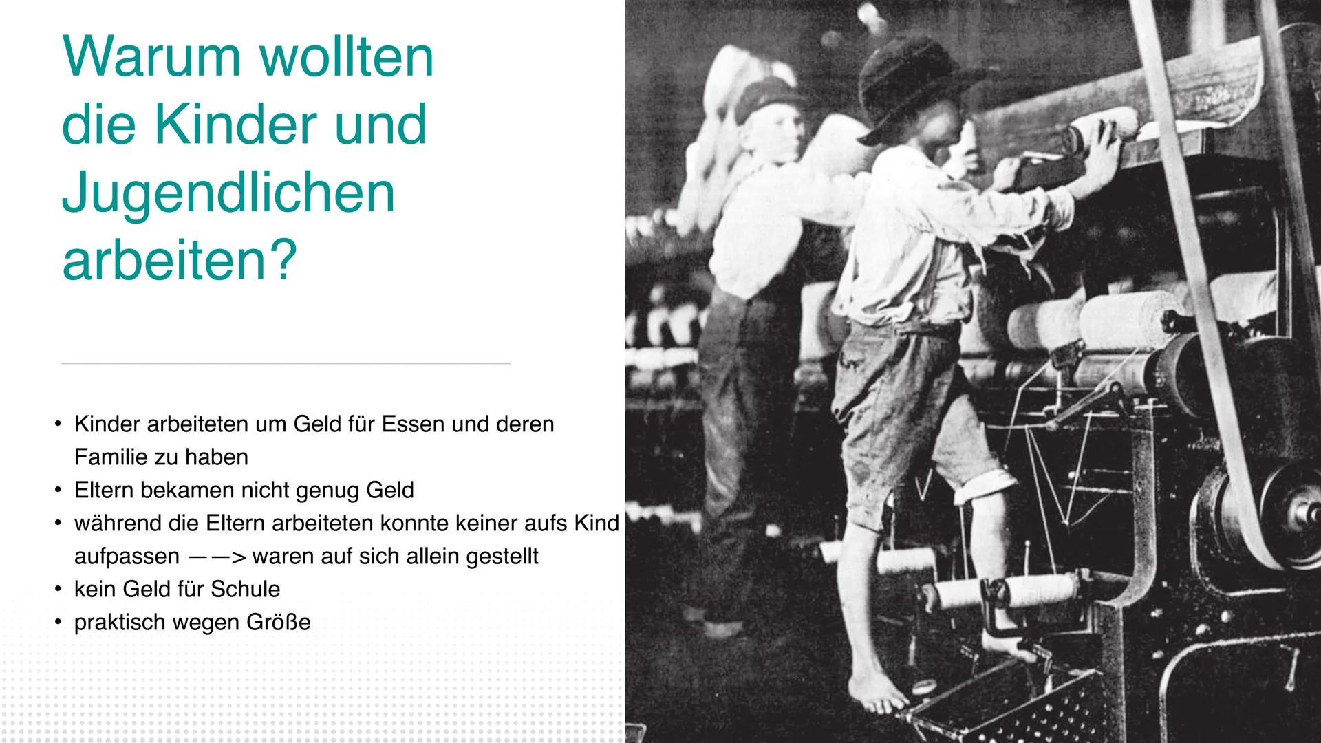 Tale
Kinder und
und
Jugendliche während
der Industrialisierung
Eine PowerPoint Präsentation von Mia, Julia & Hanna Gliederung
01
02
Industri