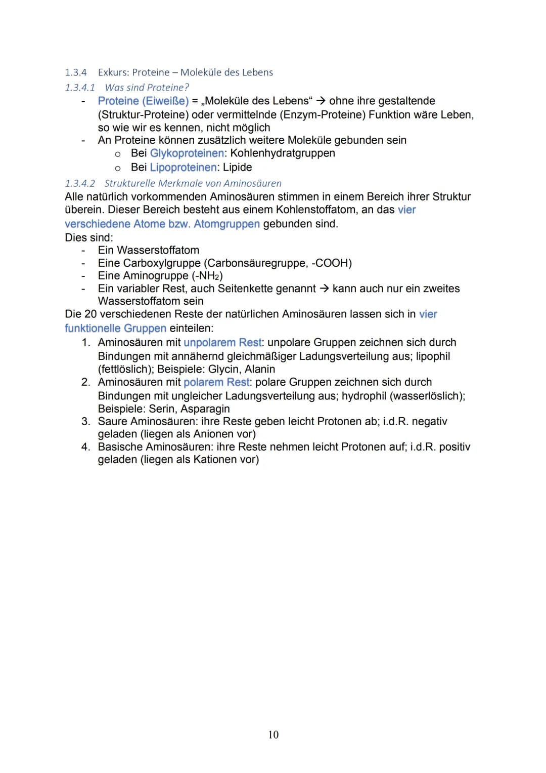 1 Themenblock 1: Genetik
1.1 Die Erbsubstanz und ihre Replikation
1.1.1 Bau und Struktur der Nukleinsäuren
Kleinster Baustein: Nukleotid → E