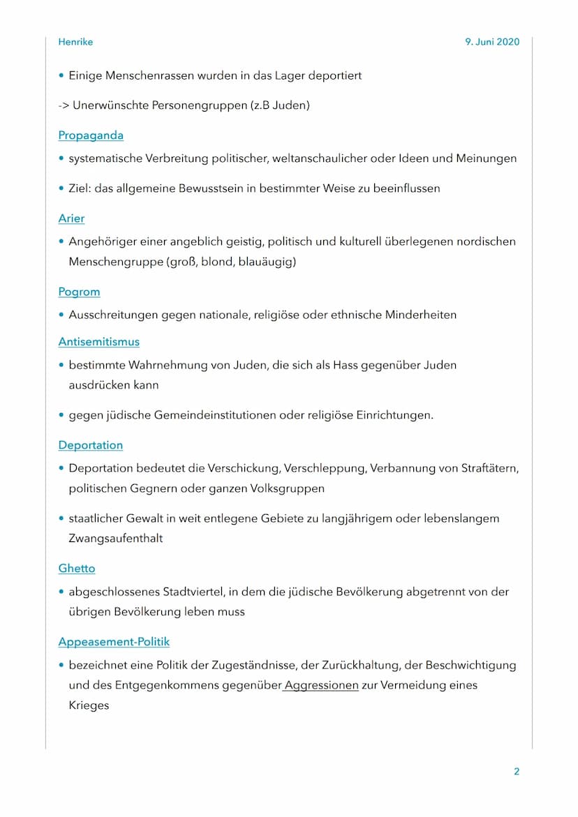 Henrike
Begriffe
Partisan
• Kein regulärer Soldat
• Handelt aus dem Hinterhalt und unauffällig
Widerstandskämpfer
Angehöriger einer Widersta