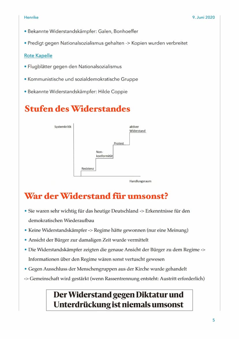 Henrike
Begriffe
Partisan
• Kein regulärer Soldat
• Handelt aus dem Hinterhalt und unauffällig
Widerstandskämpfer
Angehöriger einer Widersta