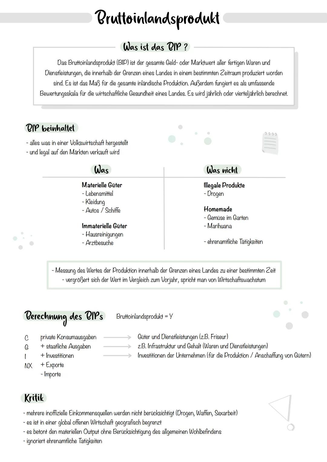 Freie Marktwirtschaft
Merkmale
- Idee auf Liberalismus und Freiheit
- Staat hält sich aus der Wirtschaft raus
- Markt bestimmt Preise und Me