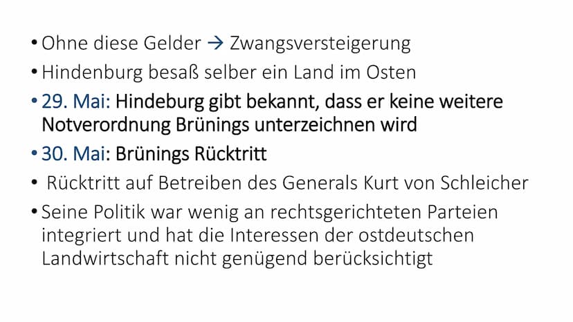 Hitlers Machtergreifung
Zähmen,entzaubern, spalten, einrahmen - Wie Hitler
beikommen? Gliederung
1. Brünings Sturz
2. Zähmungskonzept Schlei