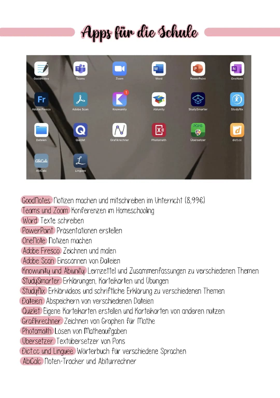 Beste Apps für die Schule: Kostenlose Lern- und Mitschreib-Apps für Tablet, iPad & Android