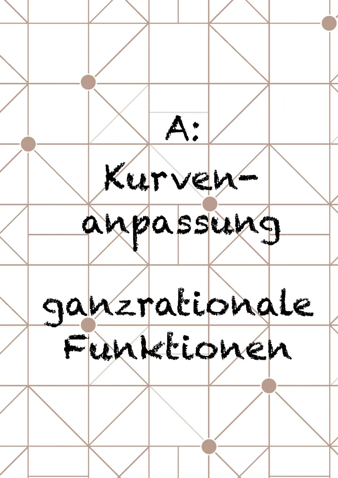 Kurvenanpassung (ganzrationale Funktionen)