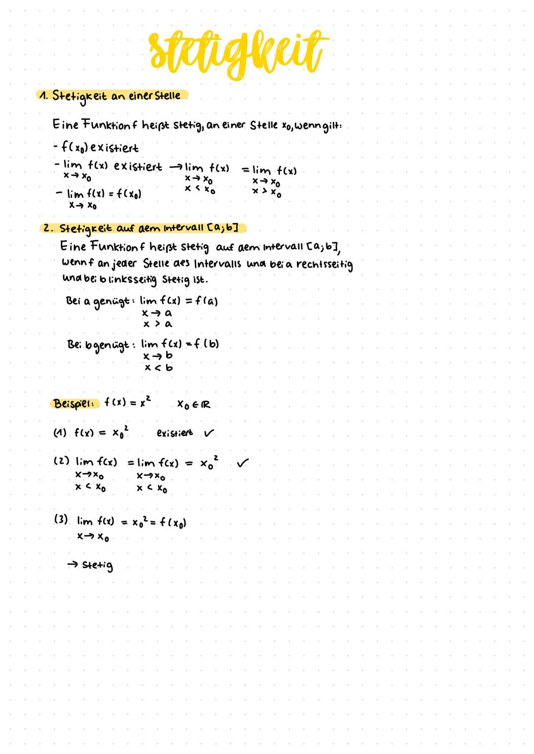 Stetigkeit