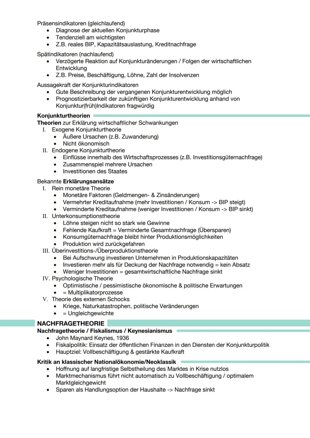 KONJUNKTURANALYSE
Konjunkturzyklus
BIP
Bruttoinlandsprodukt
Definition
●
●
●
●
Konjunkturelle Schwankungen
●
Hochkonjunktur
(Boom)
Aufschwun